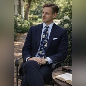 NEW! Original Penguin Black Floral Tie